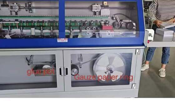 HX500B الكتاب الخلفية العمود الفقري مصغرة الآلة تستخدم للخلفية العمود الفقري مصغرة على كتب محمولة مختلفة